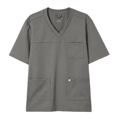 Blusa Scrub Masculina Atlas Premium Cinza