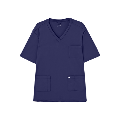 Blusa Scrub Masculina Atlas Premium Azul Noturno