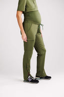 Calça Scrub Gestante Premium Verde