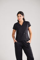 Blusa Scrub Feminina Hera Premium Preta