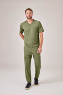 Blusa Scrub Masculina Atlas Premium Verde