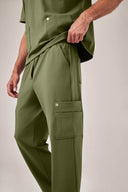 Calça Scrub Masculina Atlas Premium Verde