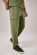 Calça Scrub Masculina Atlas Premium Verde