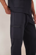 Calça Scrub Masculina Atlas Premium Preta