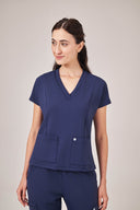 Blusa Scrub Feminina Hera Premium Azul Noturno