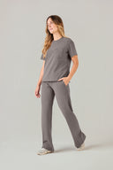 Conjunto Scrub Feminino Íris Light Cinza