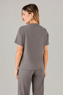 Conjunto Scrub Feminino Íris Light Cinza