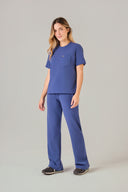Conjunto Scrub Feminino Íris Light Azul