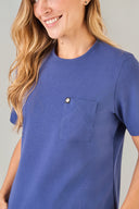 Blusa Scrub Feminina Íris Light Azul