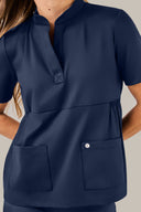 Blusa Feminina Scrub Artemis Premium Azul Marinho