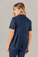 Blusa Feminina Scrub Artemis Premium Azul Marinho