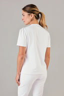 Blusa Scrub Feminina Selene Premium Branca