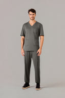 Conjunto Scrub Masculino Atlas Premium Cinza