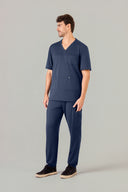 Blusa Scrub Masculina Atlas Premium Azul Marinho
