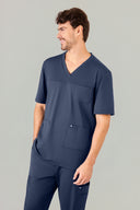 Blusa Scrub Masculina Atlas Premium Azul Marinho