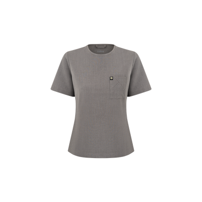 Blusa Scrub Feminina Íris Light Cinza