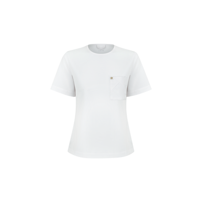 Blusa Scrub Feminina Íris Light Branca