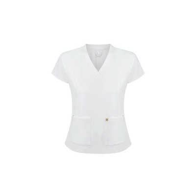 Blusa Scrub Feminina Hera Premium Branca