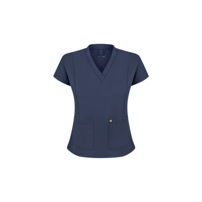 Blusa Scrub Feminina Hera Premium Azul Marinho