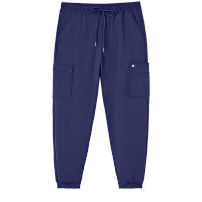 Calça Scrub Masculina Atlas Premium Azul Noturno