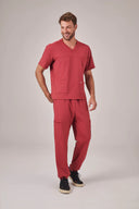 Conjunto Scrub Masculino Atlas Premium Vinho Rubi