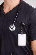 Blusa Scrub Masculina Atlas Premium Preta